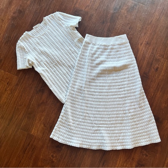 A.L.C. Textured Midi Skirt and shirt Set - Picture 4 of 6